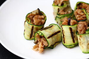 ビーガンミートで作る肉詰めズッキーニ|ビーガンレシピ|オムニミート調理方法