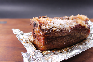 群馬県産国産牛外バラ熟成肉 ~アルミホイルの岩塩焼き~