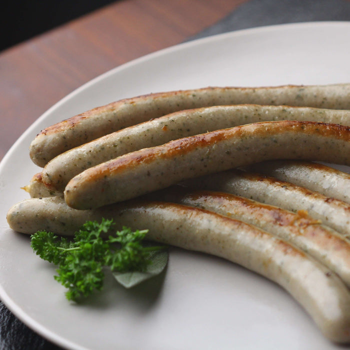 Bratwurst Very long and thin Farmer Pork Sausages 8pcs x 50g = 400g