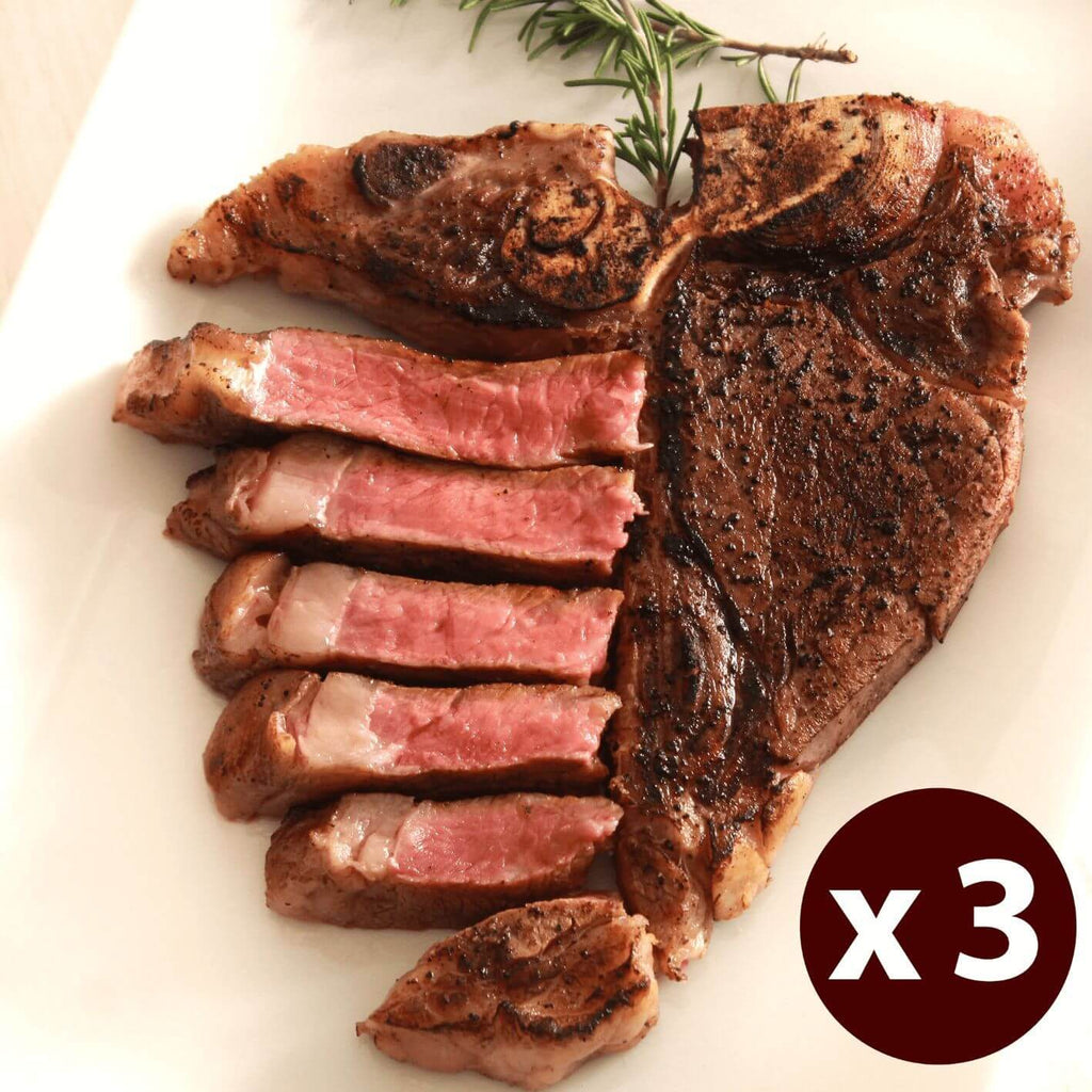 3枚セット T-ボーンステーキ お肉ネット通販サイト ホールミート T-bone Steak Online Shop Japan get all the best in one piece of meat