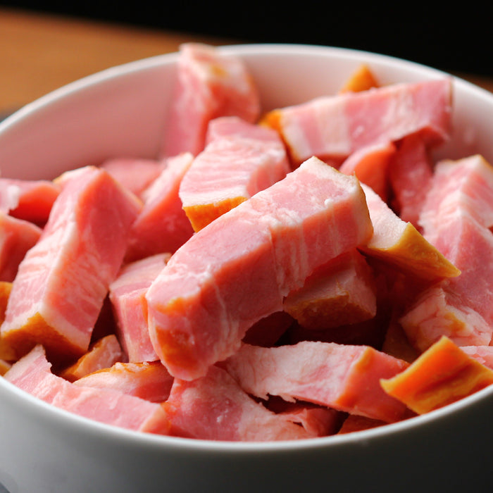 Diced Bacon (15x15x40mm) - 500g Ready-to-Cook Product