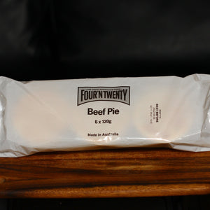 Meat Pie "Four'n Twenty" from Australia  pack of 6 120g beef pie