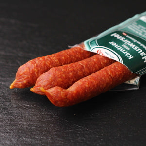 carinthian farm style raw sausages - Hauswürstel 3 x 2 packs mini salami sticks ミニサラミスティック 3本入りｘ2パック ハウスヴルステル