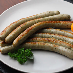 Bratwurst Very long and thin Farmer Pork Sausages 8pcs x 50g = 400g　ドイツ・オーストリアソーセージ　8本入り（合計400G）　ブラートヴルスト