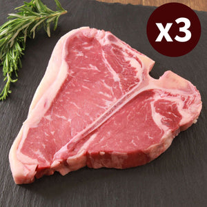 3x T-Bone Steak US Choice　the highlight of any barbecue　T－ボーンステーキ お肉ネット通販サイト